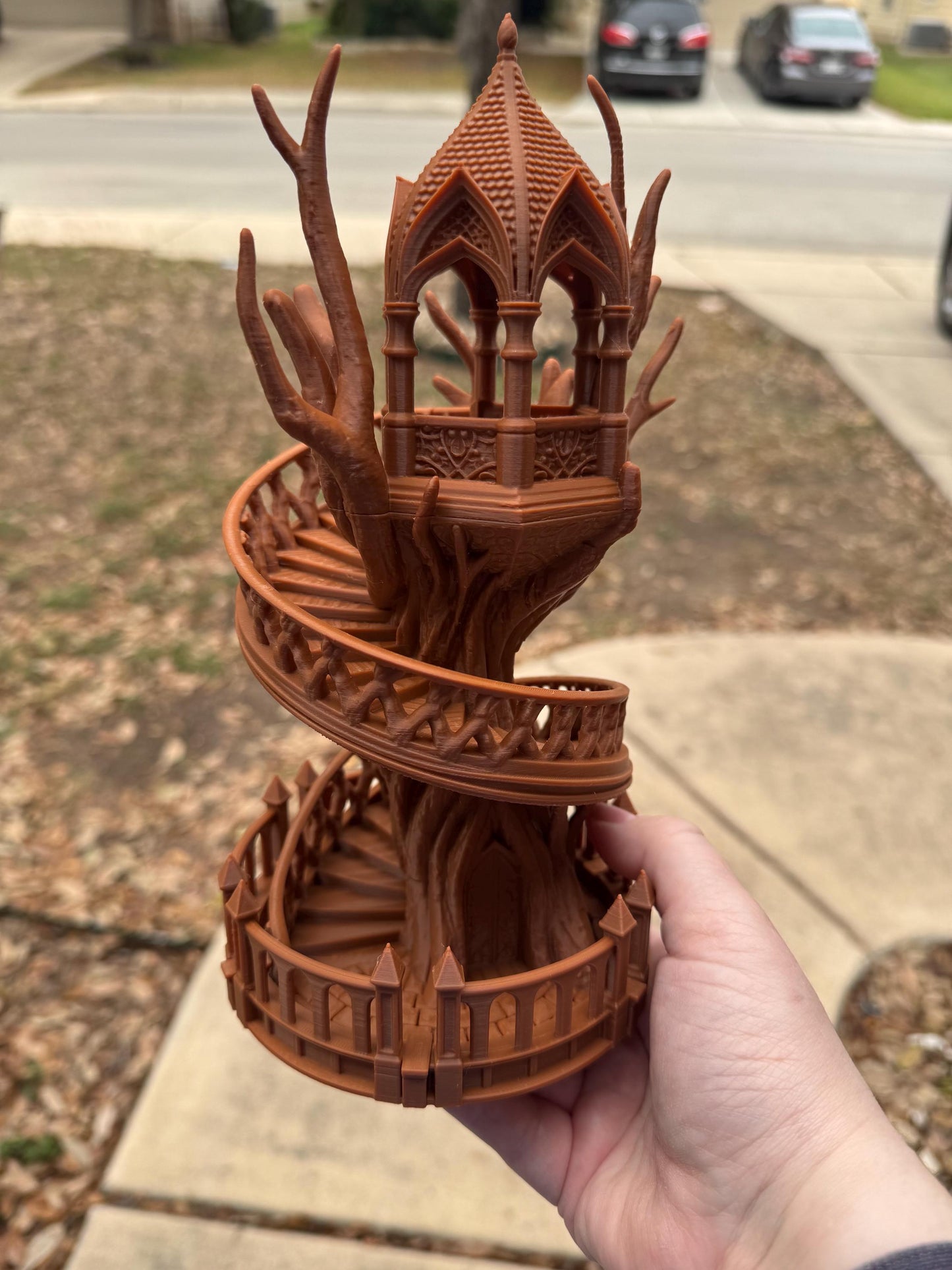 Elven House Dice Rolling Tower and Display: Dungeons and Dragons, RPG, TTRPG