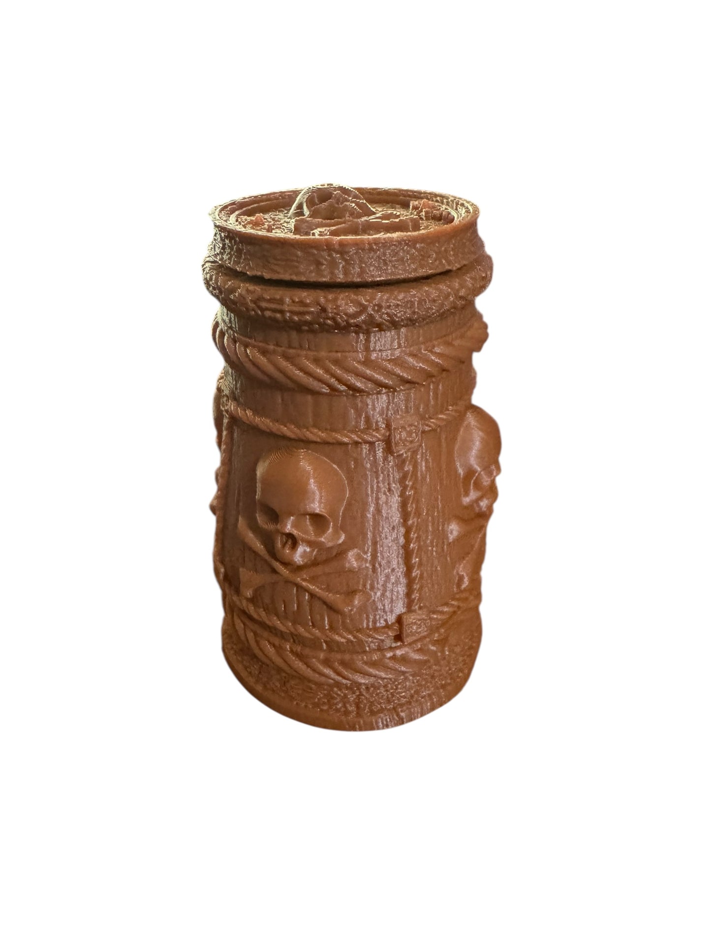 Skull and Crossbones Dice Rolling Cup with twist close lid: Dungeons and Dragons, RPG, TRPPG